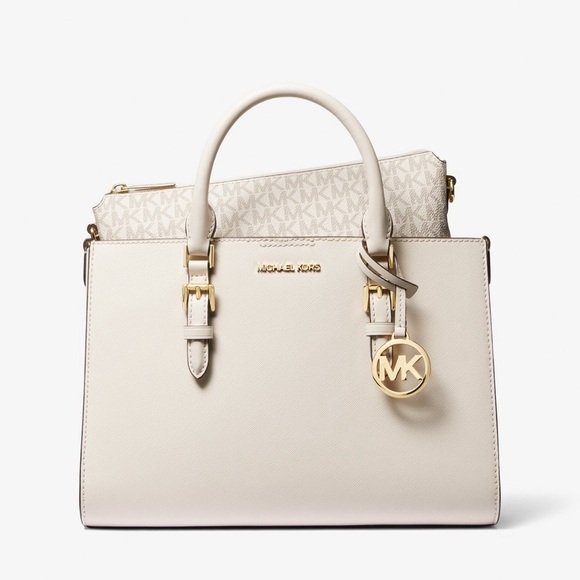 Charlotte Medium Saffiano Leather 2-in-1 Tote Bag in original Packaging - Picture 3 of 16